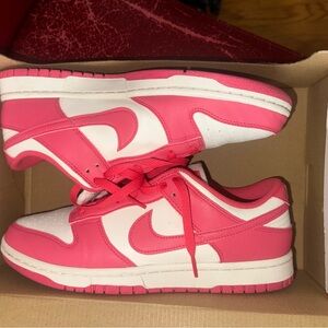 Nike Pink and White Sneakers